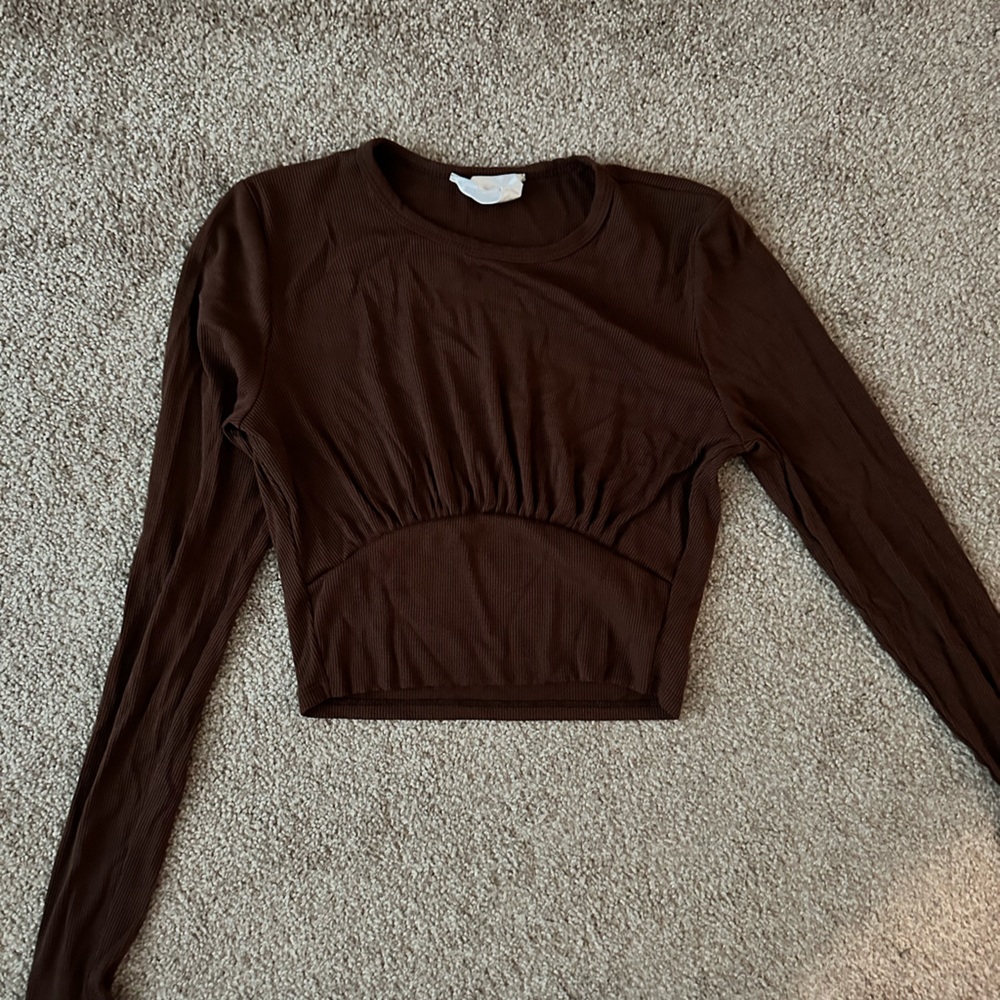 Brown Cropped top